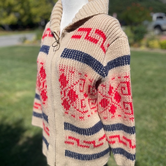 Vintage 60s/70s Wool Knockabouts by Pendleton Westerly Big Lebowski Sweater - Picture 2 of 10